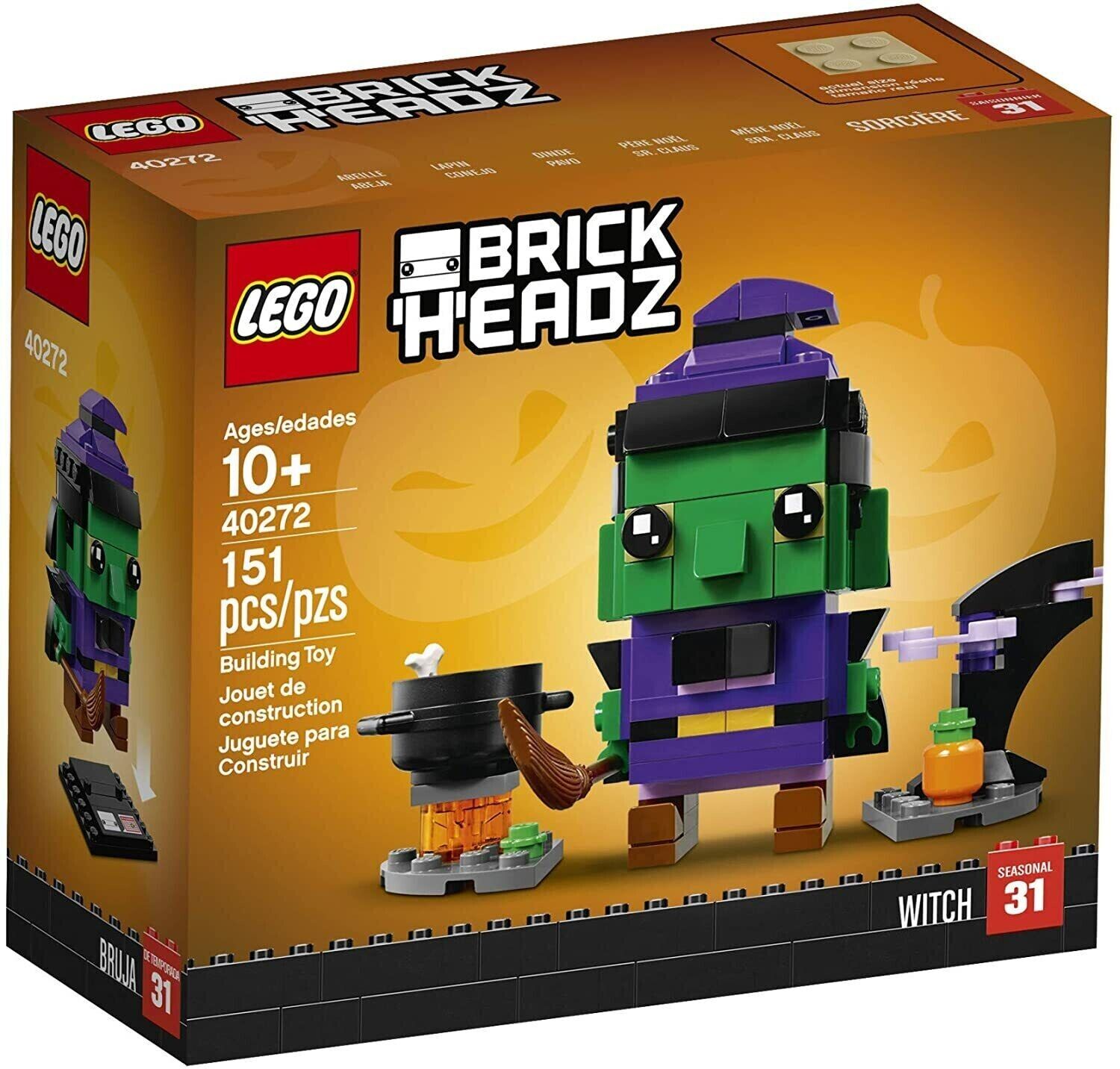 40272 HALLOWEEN WITCH wicked brick headz NEW lego legos set brickheadz kit #31