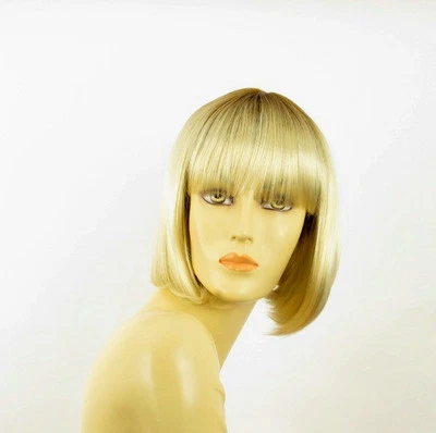 Perruque femme courte méchée blond racine blond foncé FLORENCE YS - Photo 1/4