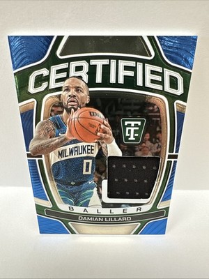 2024-25 Totally Certified Damian Lillard Certified Baller Game Worn Patch /49