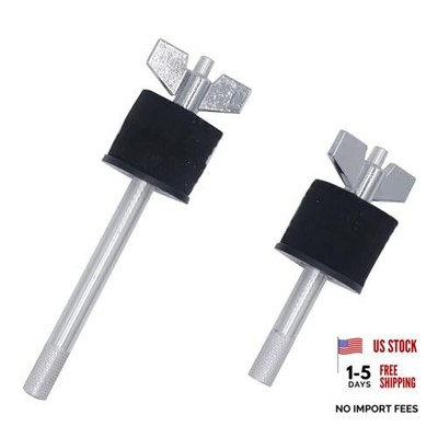 CashBeat Cymbal Stacker 2-Pack (7'' & 4.6''), 8mm Thread Cymbal Stack Mount Black