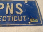 EXPIRED 1968 Conneticut Vanity License Plate "PSN" Vintage Just The Right Patina — photo 5