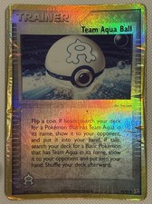 Pokémon TCG Team Aqua Ball Team Magma vs Aqua 75/95 Reverse Holo HP Damaged 