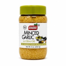 Minced Garlic 8 oz - Fresh Flavor for Cooking and Seasoning Dishes