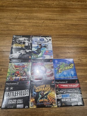 New & Open PS2 Demo Disc Lot Destroy All Humans, Dragon Quest, Battlefield
