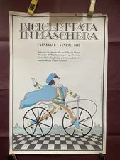 Affiche Biciclettata In Maschera 1982 