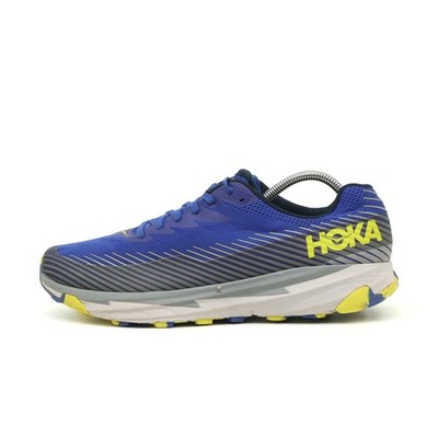 Hoka One Herren Torrent 2 Laufschuhe Blau, Gelb Mesh Trailrunning EU 45 1/3