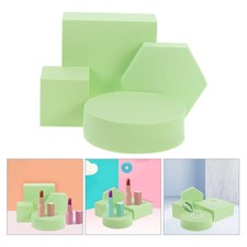 1 Set Reusable Polymer Foam Photo Backdrop Green Geometric Props for Photography
