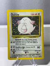 Carta Pokemon rara Chansey 3/102 Holo 1999 - set base illimitato HP