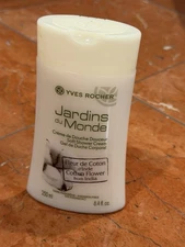 YVES ROCHER JARDINS DU MONDE COTTON FLOWER SOFT SHOWER CREAM 8.4 OZ 250 ml NEW