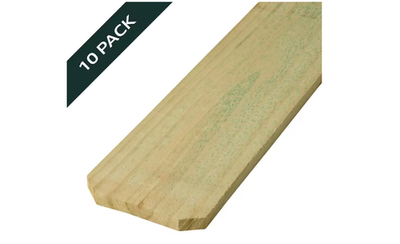 #ad 5 8 in. x 5 in. x 6 ft. Brazilian Pine Dog Eared Wood Fence Picket 10 Pack $85.93