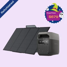 EcoFlow DELTA 3 1800W LiFePO4 Portable Power Station 1024Wh+400W SP Refurbished