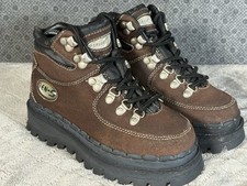 Generation 5 Skechers Jammers Style Brown Lace Up Mid Logo Women s Sz 5 Y2K READ
