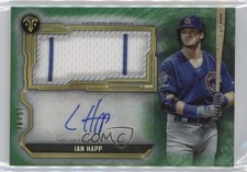 2020 Topps Triple Threads Single Jumbo Relics Emerald 36/50 Ian Happ Auto 02fz