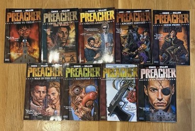 Vertigo Preacher Trade Paperback Graphic Novel Comic Book Lot by Garth Ennis