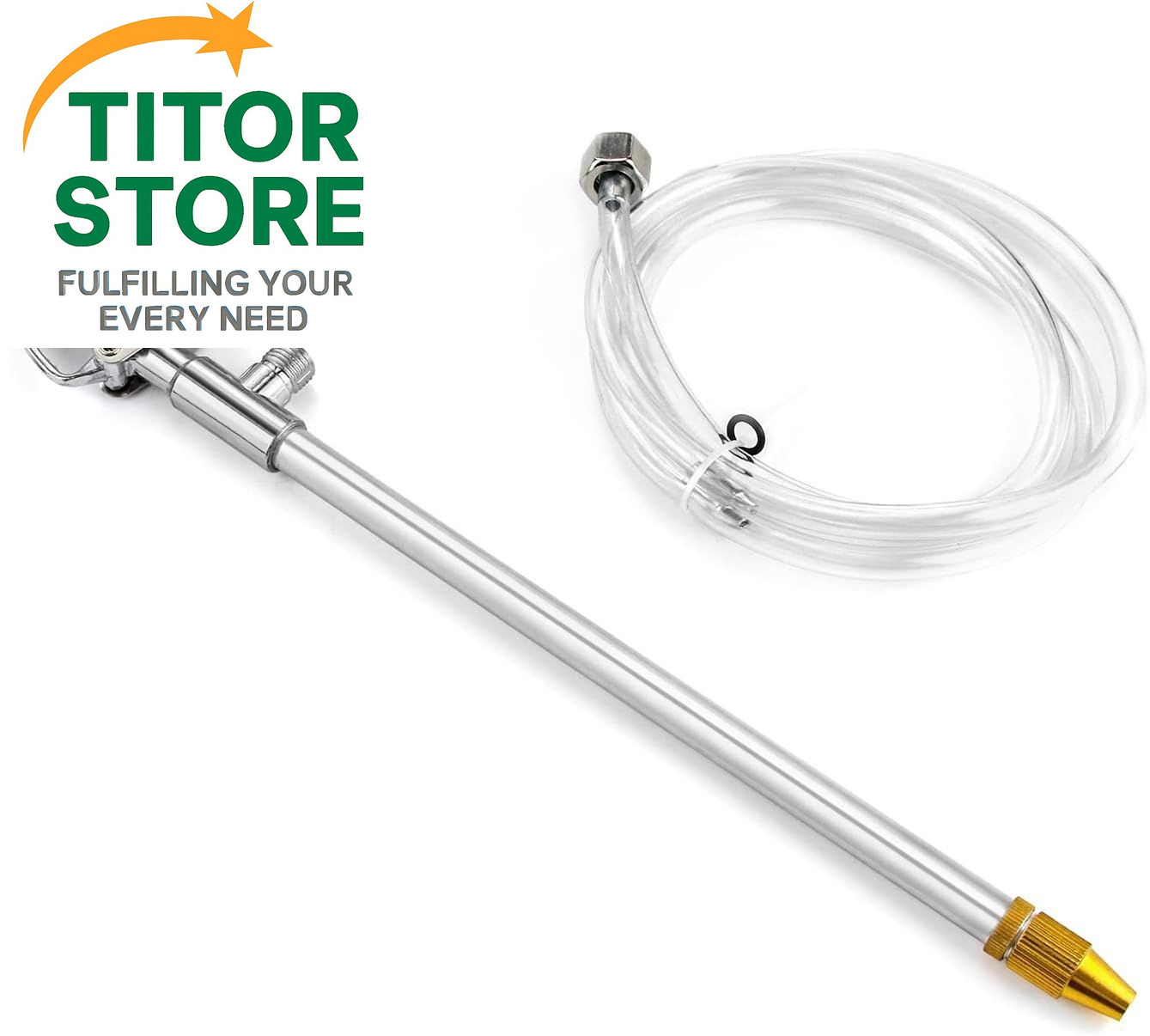 QWORK Spray Gun, Aluminum Pneumatic Air Engine Cleaning Washer Gun Kit 1 Pack 