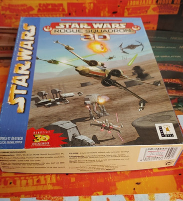 Star Wars Rogue Squadron 3D (1994) IBM PC (CD, Manual, Box) classic CIB works