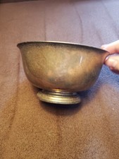 International Silver Company 5" Footed Bowl Made in USA Tarnished