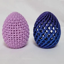 CHOICE:~ 3D Printed~ Open Weave~ Ready to Fill~ Easter Basket Egg or Decoration