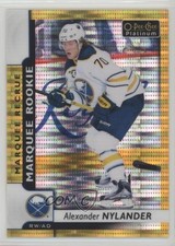 2017-18 O-Pee-Chee Platinum Seismic Gold 18/50 Alexander Nylander #180 7fp