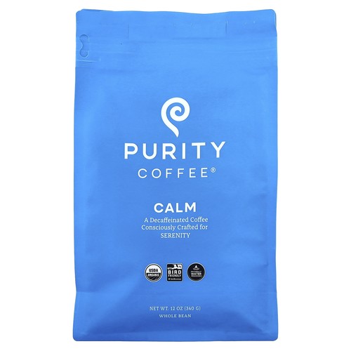 Calm, Whole Bean, Decaffeinated, 12 oz (340 g)
