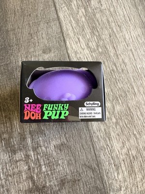    Nee Doh Funky Pup Purple Squeeze Ball Super Squish  