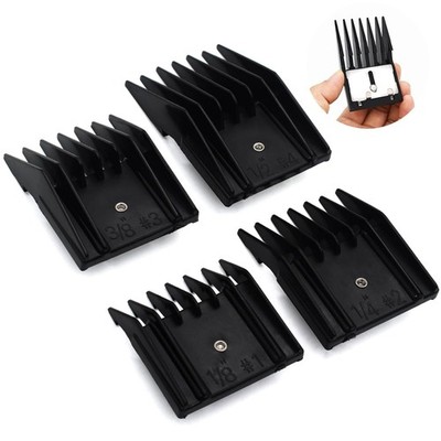 4 Pieces Professional A5-Style Animal Clipper Attachment Guard Guide Cutting Com