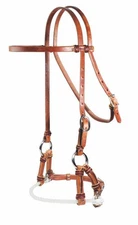 Professional's Choice Single Nose Side Pull Leather Training Bit 8043