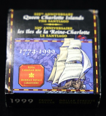 1999 Canada Proof Silver Dollar 225th Anniversary Queen Charlotte