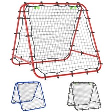 Fußball Rebounder Kickback Tor Rückprallwand beidseitiger Trainingsnetz Stahl