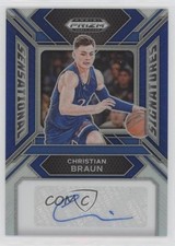 2024-25 Prizm Draft Picks Sensational Signatures Blue Christian Braun Auto 0zu6