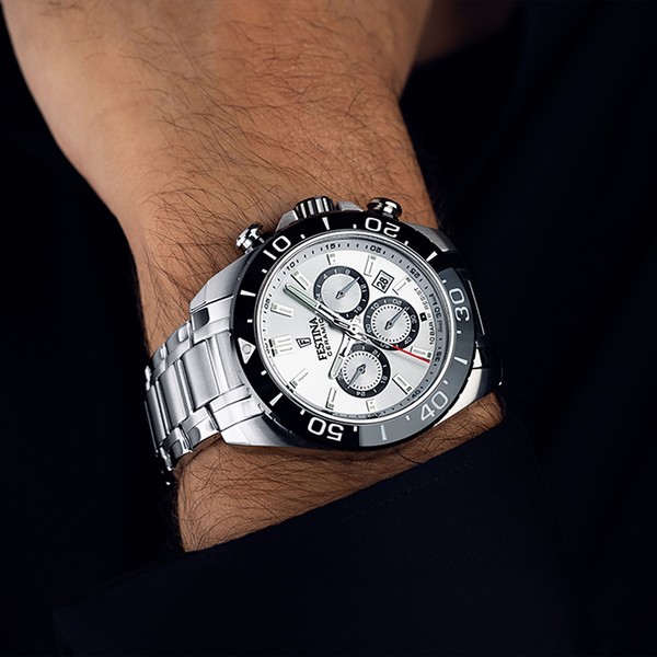 Festina Herrenuhr Keramik F20575/1 Armbanduhr Edelstahl Silber UF20575/1-image