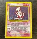 Pokémon TCG - ENGLISH BASE SET UNLIMITED RARE MEWTWO Holo Card 10/102  LP  MP