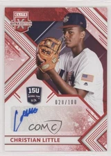 2018 Elite Extra Edition 15U National Team Signatures Red Christian Little Auto