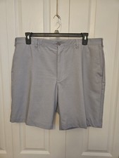 PGA Tour Mens Golf Shorts Size 40 Gray Pockets Stretch Casual Flat Front Outdoor