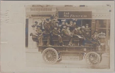 Sight Seeing Auto Bus Mr.Foster Tailor Jacksonville Florida 1905 RPPC Postcard