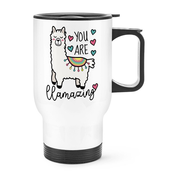 Sie Sind Llamazing Lama Amazing Reise Becher Tasse Griff Valentinstag Freundin-image