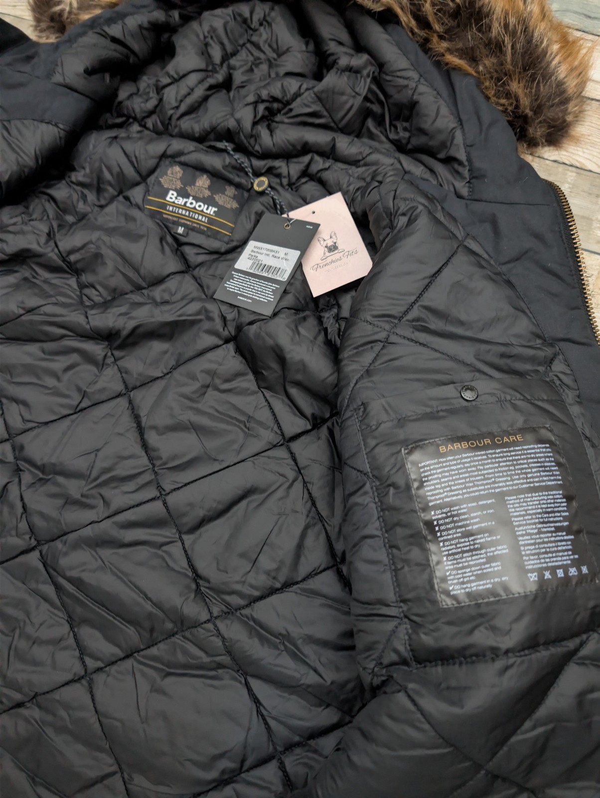 Barbour International Race Waxed Parka Coat BNWT RRP £369 Size M Mens image 8