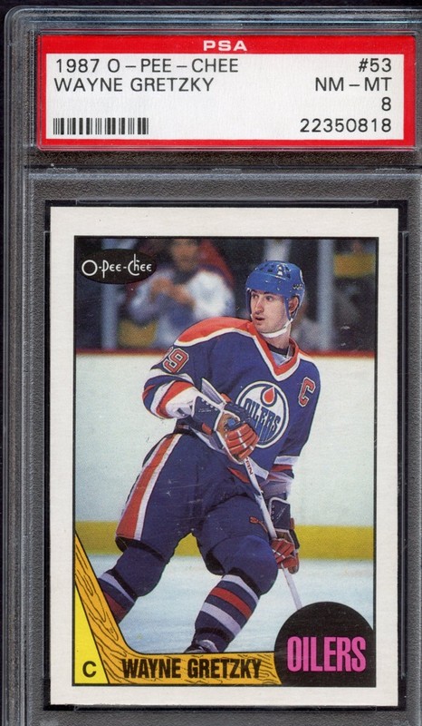1987-88 O-Pee-Chee - Wayne Gretzky #53 PSA 8