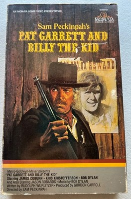 BOB DYLAN VHS Sam Peckinpah's PAT GARRETT AND BILLY THE KID Kristofferson 1973