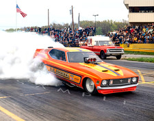 L.a. Hooker Mustang Funny Car Burnout Drag Racing 11x14 Fine Art Print