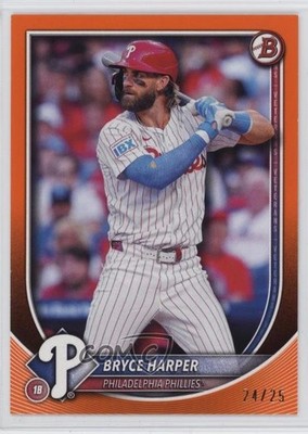 2025 Bowman Orange 24/25 Bryce Harper #3 k4s