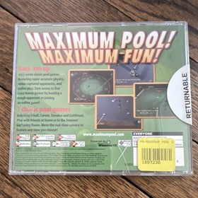 Sierra Sports Maximum Pool Sega Dreamcast VMU Compatible Online Multi-Player