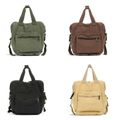 Vintage Canvas Backpack for Women School College Laptop Bag Travel Rucksack