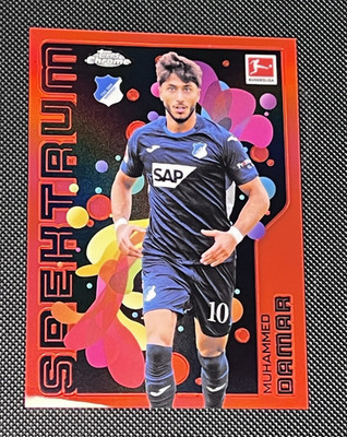 2025-26 Topps Chrome Bundesliga Muhammed Damar /5 Spectrum Red Refractor #LE-25