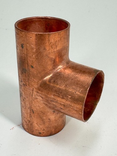 Straight Tee 1-1/4" CTS C x C x C Solder Joint Copper Sweat Fitting