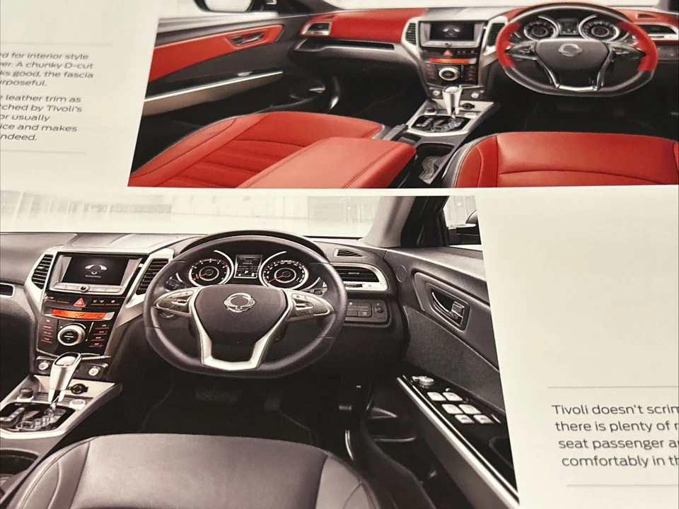 The Ssangyong Tivoli Range Original Car Sales Brochure - Image 3 of 4