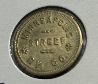 Minneapolis Street Ry Co Minneapolis Minnesota Transit Token MN 540 D