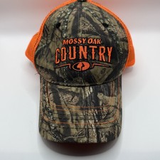 Mossy Oak Country Strapback Trucker Hat Camo One Size Mesh Back Hunting