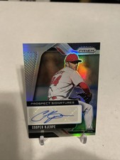2025 PANINI PRIZM COOPER HJERPE PROSPECT SIGNATURES SILVER PRIZM AUTO #PS-CH