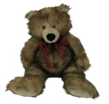 Vintage Shaggy Teddy Bear Plush Woodland Forest Brown Hairy Furry Stuffed Animal